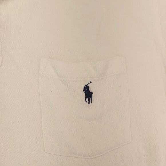 Polo by Ralph Lauren Collared Short Sleeve Polo Shirt Mens Size XL White - Picture 4 of 9